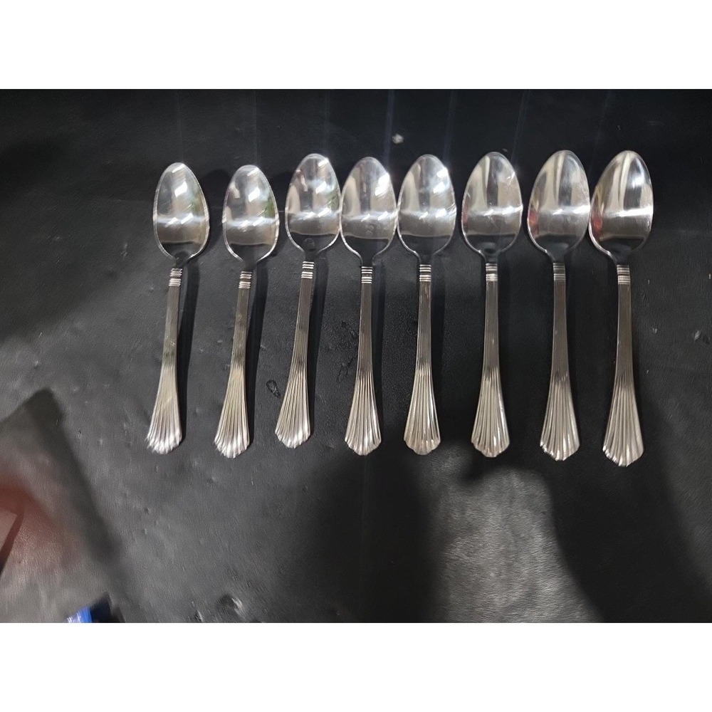 Farberware Heron Spoons Set, Stainless Steel Flatware, Set Of 8 Spoons‎